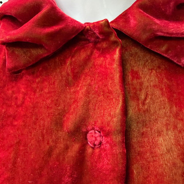 1990s nz vintage / MARILYN SAINTY / soft velvet jacket / s / made in nz (3922771976561679286)