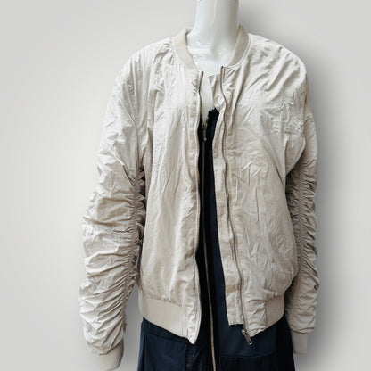 absent / silver / soft puffer bomber / large / (3922772106083312713)
