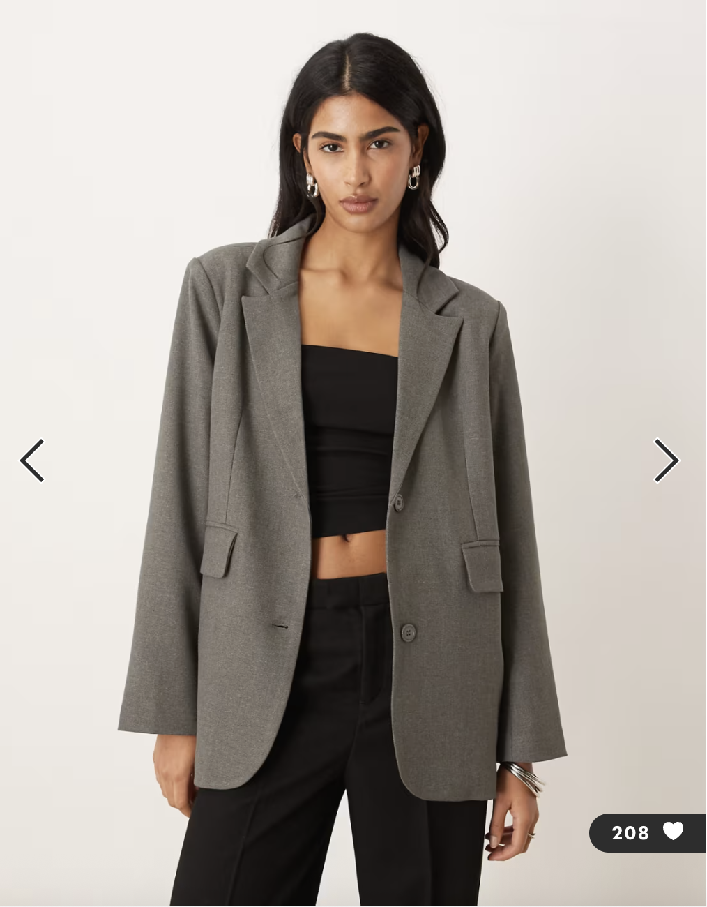 Motel / Maiwa / textured blazer in charcoal grey / m (3922776292092496114)