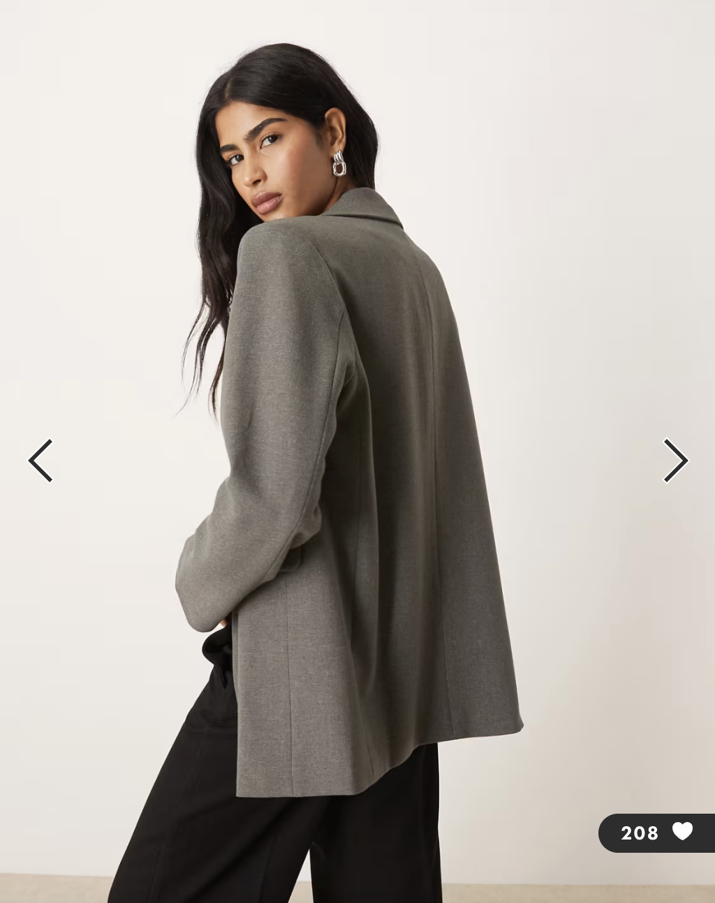 Motel / Maiwa / textured blazer in charcoal grey / m (3922776294642284913)
