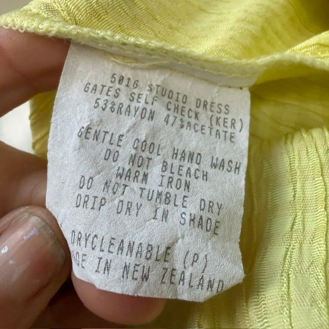 1990s vintage / yellow maxi dress / made in nz / s/m (3923222337639612140)