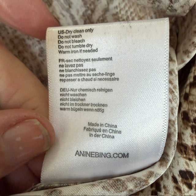 Anine Bing / Bar Skirt in Python / silk / s (3923222346277424806)