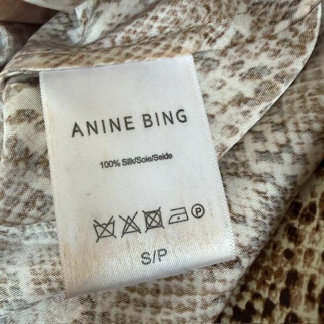 Anine Bing / Bar Skirt in Python / silk / s (3923222348496782565)
