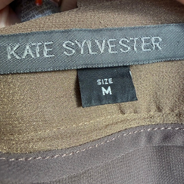 KATE SYLVESTER / gold skirt / m (3923222412218807539)