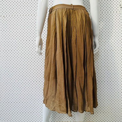 KATE SYLVESTER / gold skirt / m (3923222415378731084)