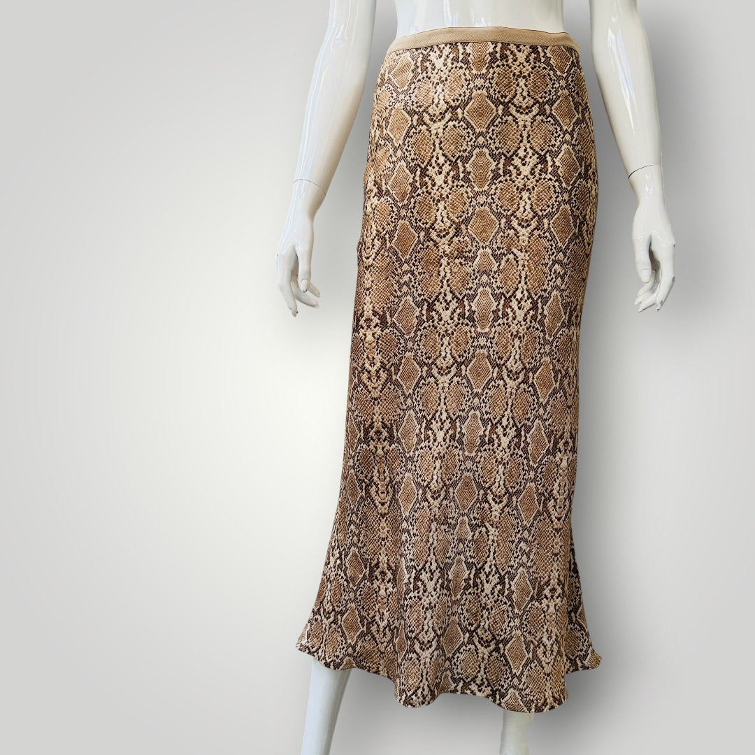 Anine Bing / Bar Skirt in Python / silk / s (3923222584691392144)