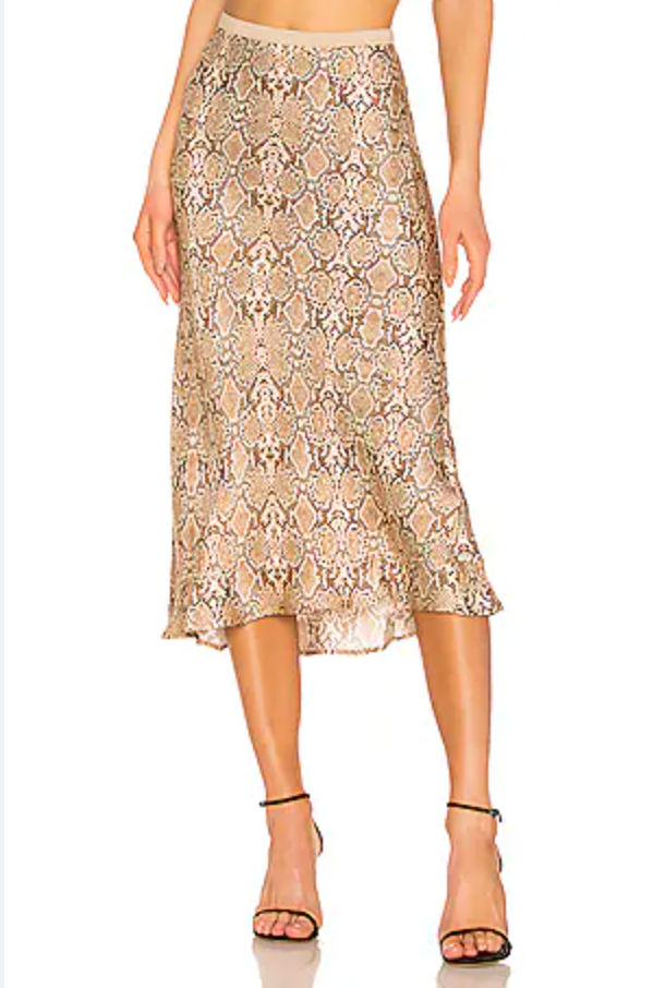 Anine Bing / Bar Skirt in Python / silk / s (3923291204268653702)