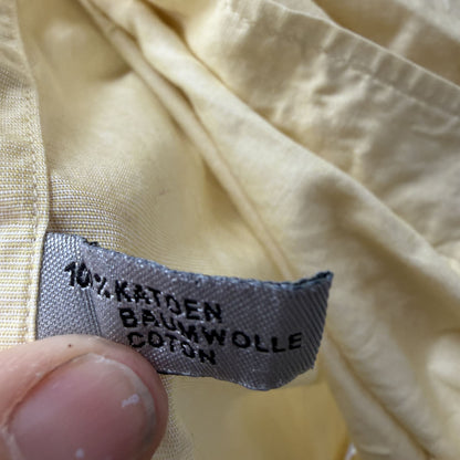 1990s vintage / RIAN RUCCI / yellow cotton button down shirt / L (3923333030690778375)