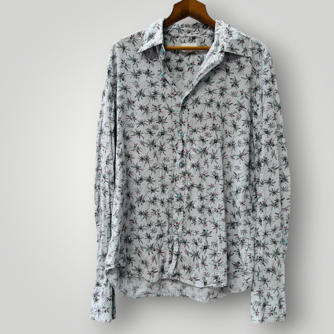 y2k vintage / DIESEL/ print shirt / XXL (3923333180918192838)