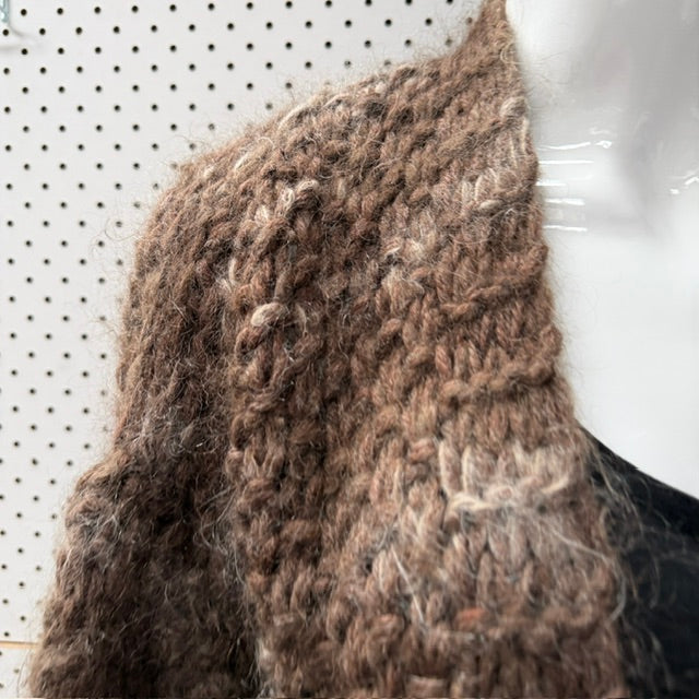 GIANNA MOLINARO / chunky knit alpaca balloon sleeve cardigan / L (3923740067335851109)