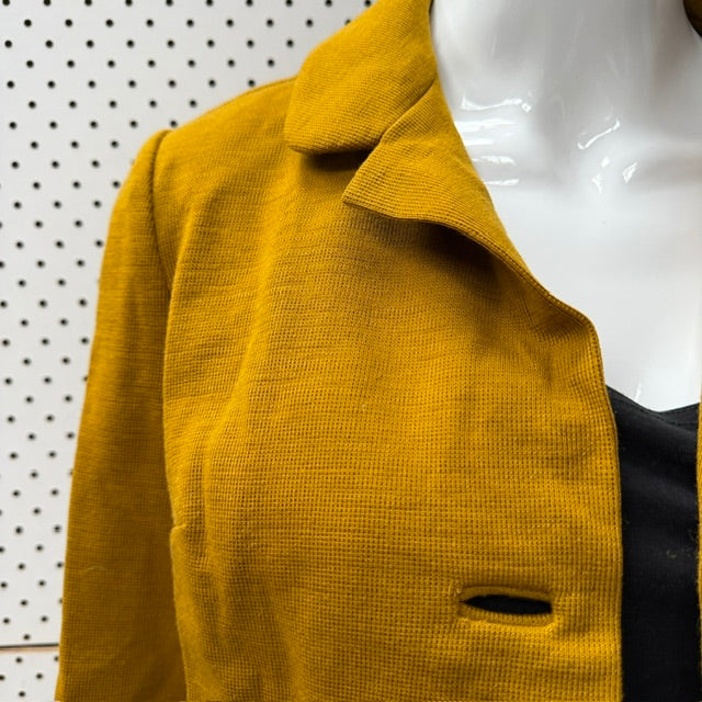 1960s vintage / CANTWELL / mustard wool jacket / s (3923740101945637336)