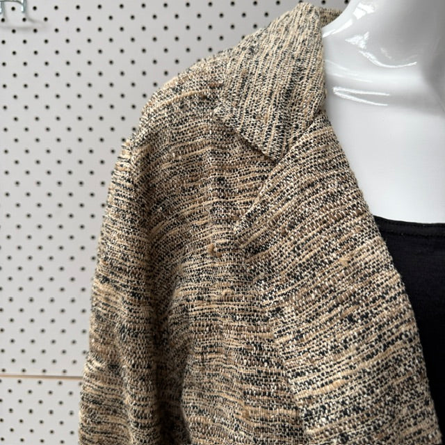 1990s nz vintagge / ONJAE / tweed linen blazer / L / made in nz (3923740108806386696)