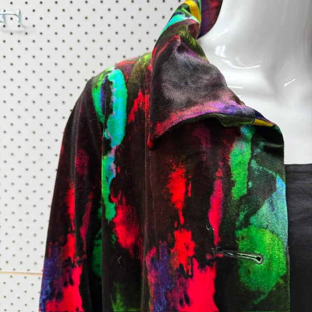 LIFESPACE / artistic velvet coat / multi coloured / s/m (3923740127620362222)