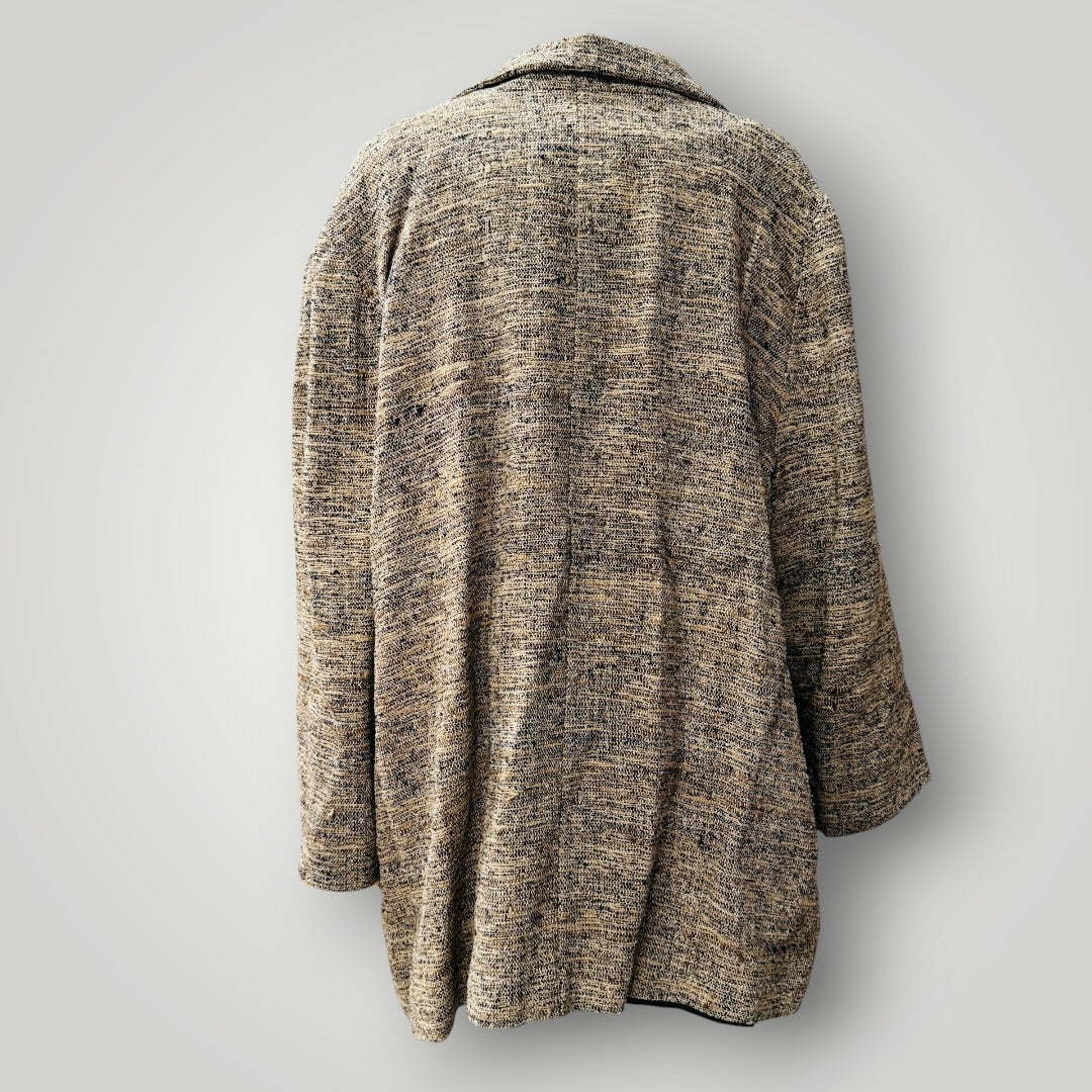 1990s nz vintagge / ONJAE / tweed linen blazer / L / made in nz (3923740345142351630)