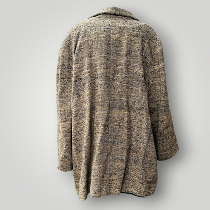 1990s nz vintagge / ONJAE / tweed linen blazer / L / made in nz (3923740345142351630)