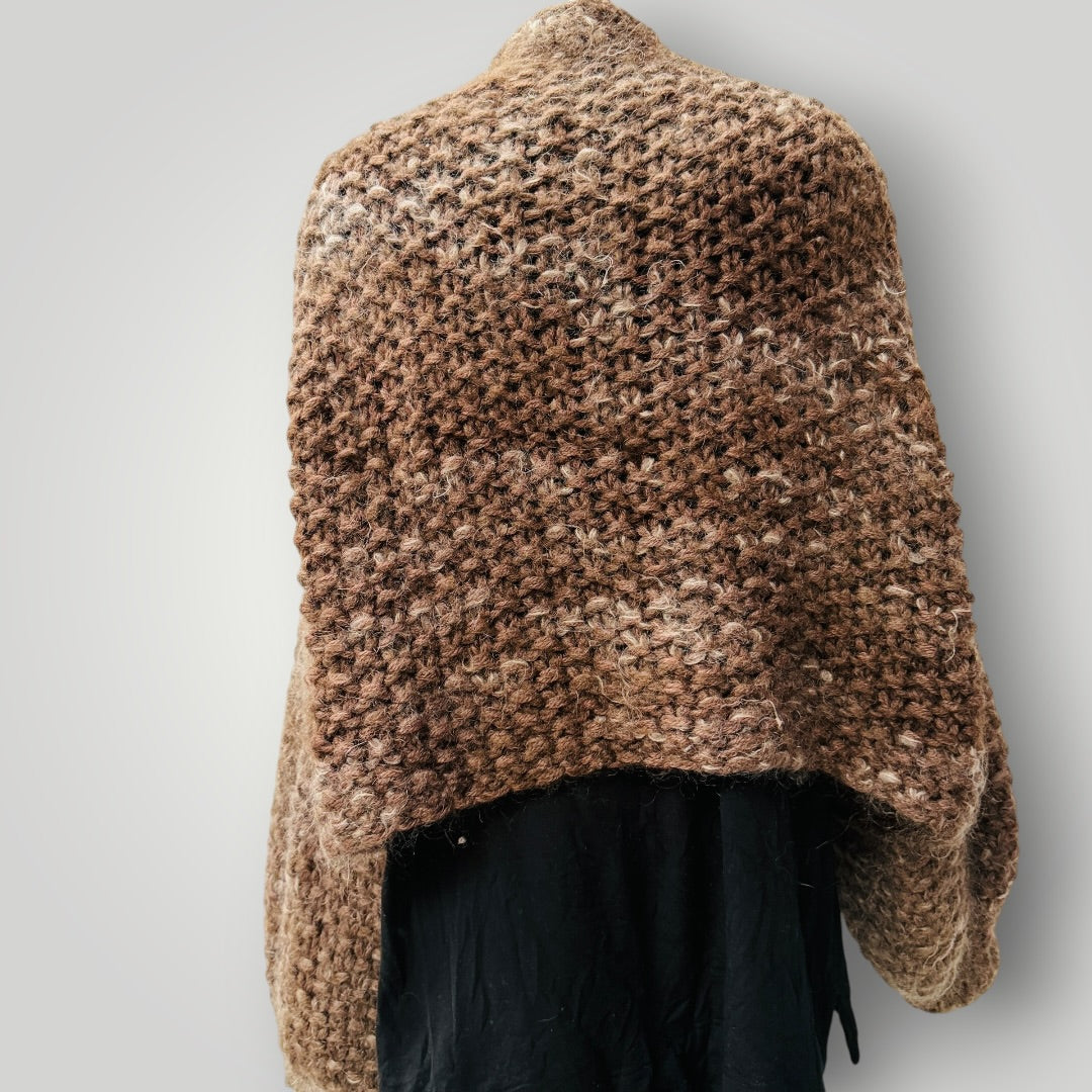 GIANNA MOLINARO / chunky knit alpaca balloon sleeve cardigan / L (3923740357136625568)