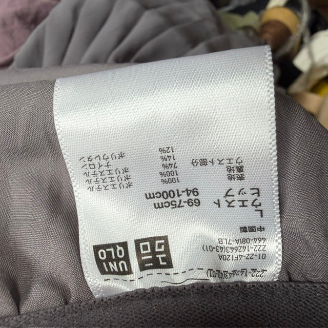 UNIQLO / white pleated skirt / L (3923827255546324653)