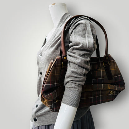 y2k british vintage / BARBOUR / baguette bag (3923827516595126248)