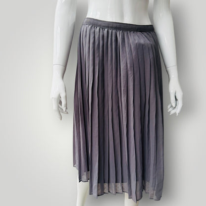UNIQLO / white pleated skirt / L (3923827539326182484)