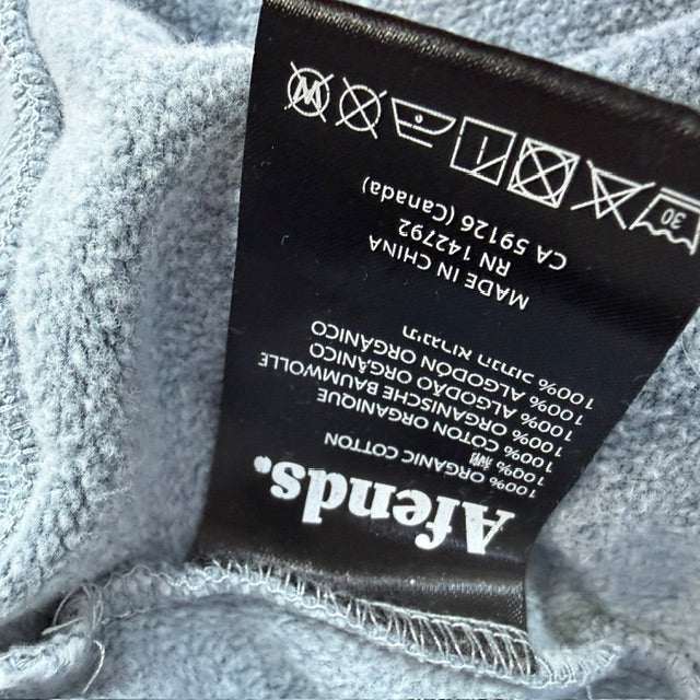 AFENDS / blue grey hoodie / L (3923894384941742205)