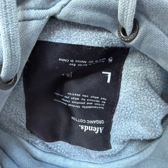 AFENDS / blue grey hoodie / L (3923894386636669692)