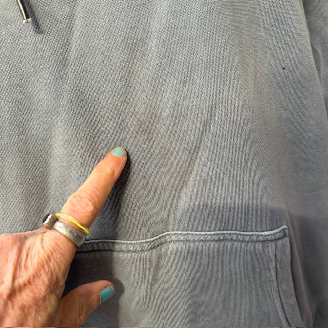 AFENDS / blue grey hoodie / L (3923894389887794902)