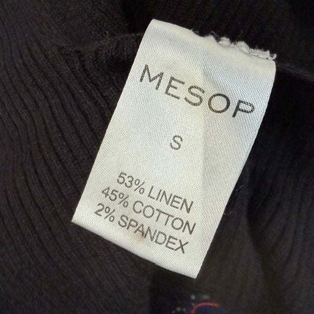 MESOP / kimono sleeved linen top with side splits / oversized s (3923894400810958148)