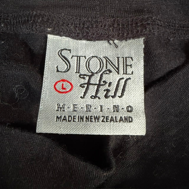 STONE HILL / merino top / L / made in nz (3923894412384922179)