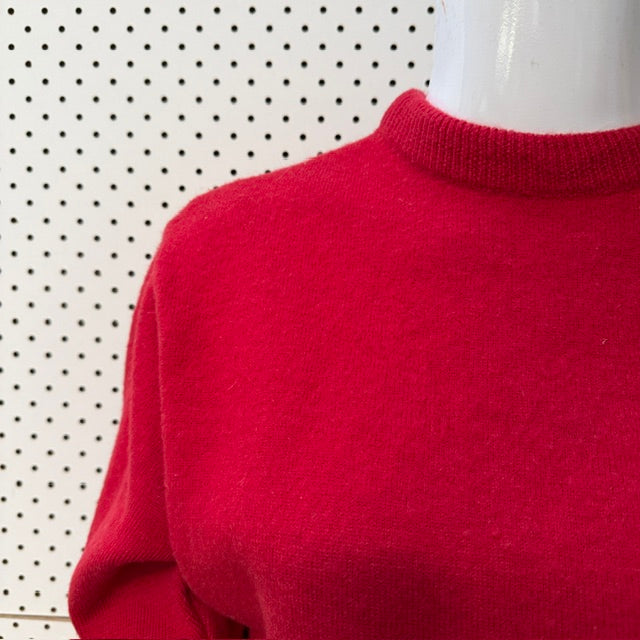 1990s vintage / GAYE BARTLETT / red wool jumper / s (3923894460510137137)