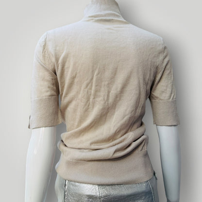 COUNTRY ROAD / wool silk turtle neck top / s (3923894673622867113)