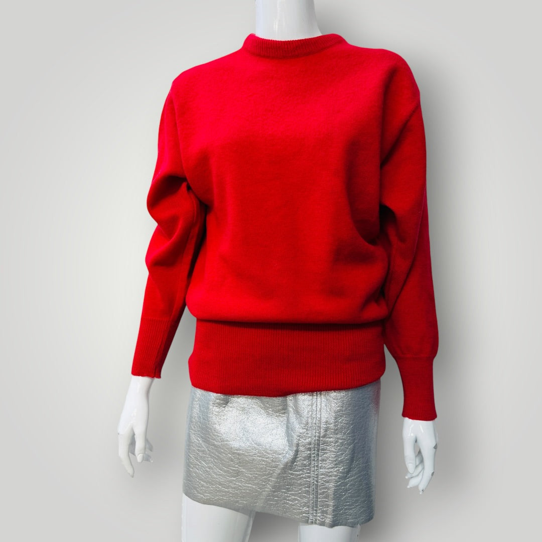 1990s vintage / GAYE BARTLETT / red wool jumper / s (3923894677690265960)