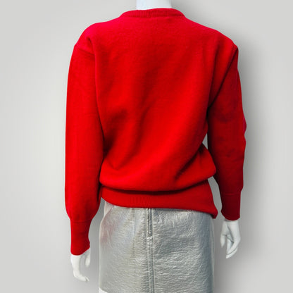1990s vintage / GAYE BARTLETT / red wool jumper / s (3923894679165506185)