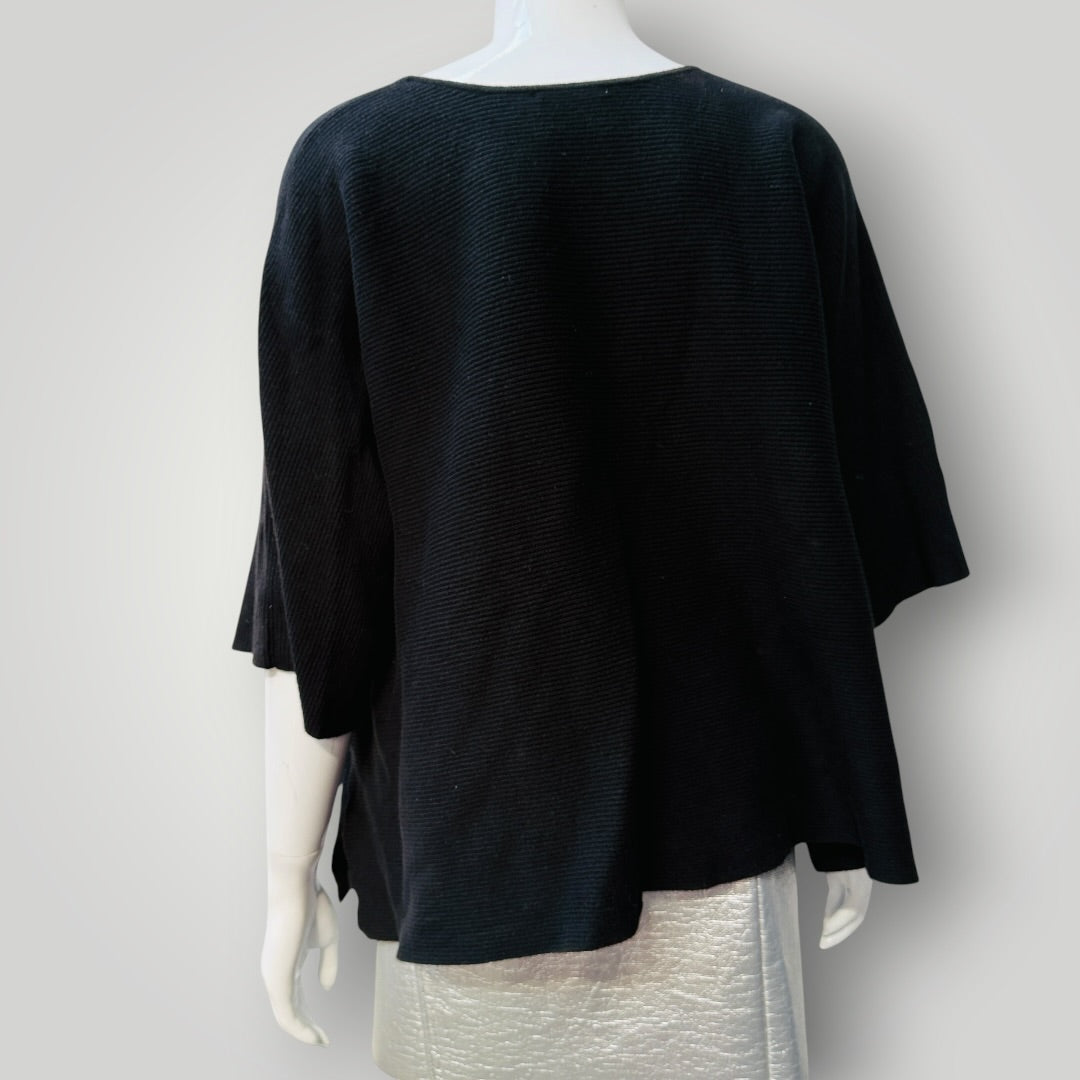 MESOP / kimono sleeved linen top with side splits / oversized s (3923894701996030692)