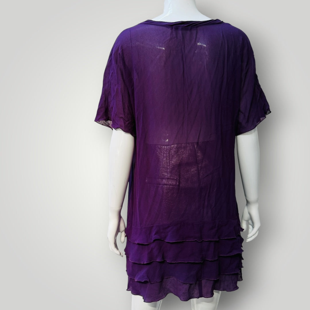 ANDREA MOORE / silk tunic top / 16 (3923894704927644222)