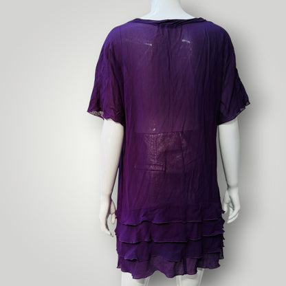 ANDREA MOORE / silk tunic top / 16 (3923894704927644222)