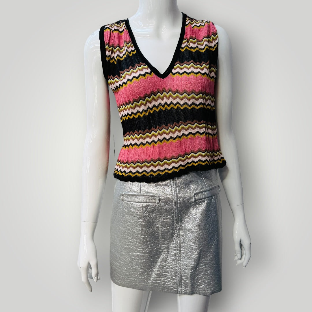 WHISTLES / striped knit tank / s (3923894706371555960)