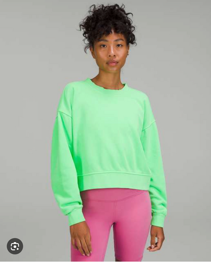 LULULEMON / Perfectly Oversized Cropped Crew sweatshirt / s (3923896023798377634)