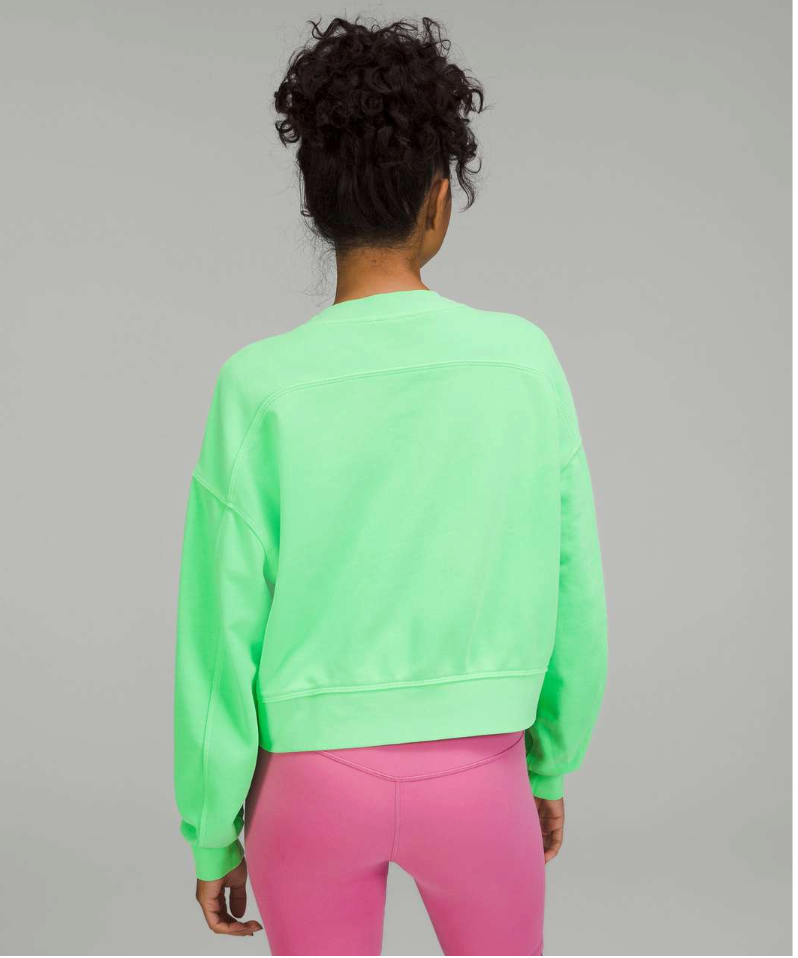 LULULEMON / Perfectly Oversized Cropped Crew sweatshirt / s (3923896025603915362)