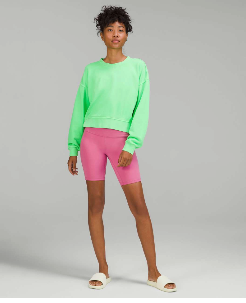 LULULEMON / Perfectly Oversized Cropped Crew sweatshirt / s (3923896030379495965)