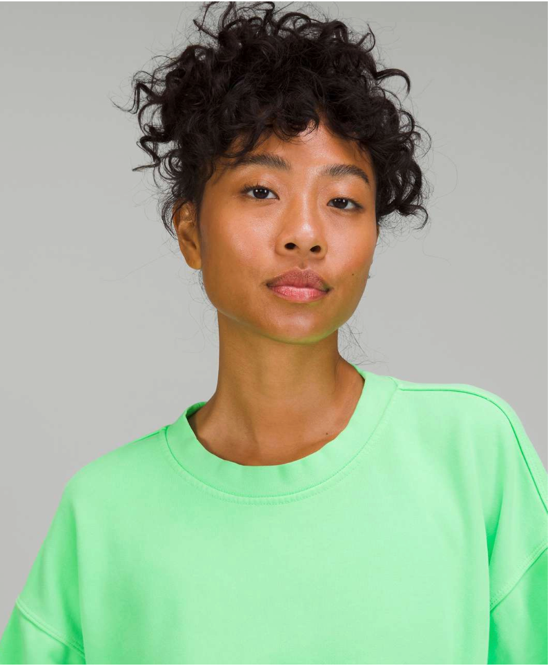 LULULEMON / Perfectly Oversized Cropped Crew sweatshirt / s (3923896032377524915)