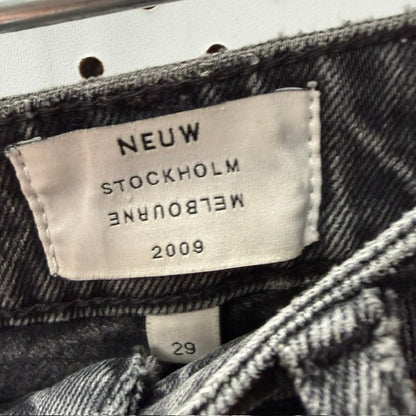 NEUW / low crotch shaped jeans / black / 29 (3923983431250750584)
