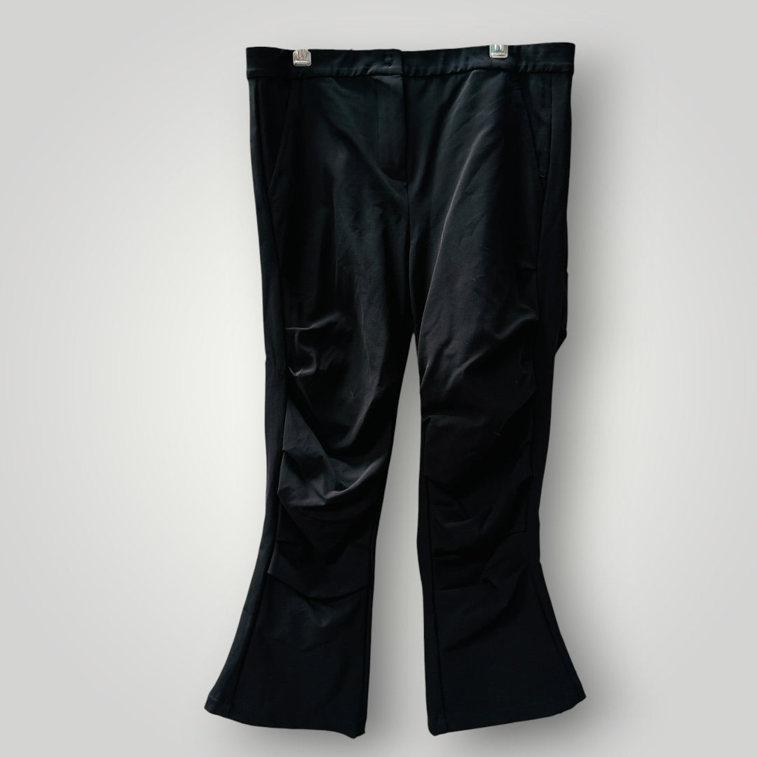 TAYLOR / cropped ruched pants / L / made in nz (3923983564033890884)