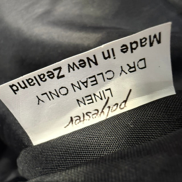 SAKAGUCHI / linen bubble hem skirt / 12 / made in nz (3924008883612656445)