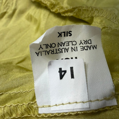 HUA / 100% silk tank / chartreuse / made in australia / 14 (3924008892995937691)