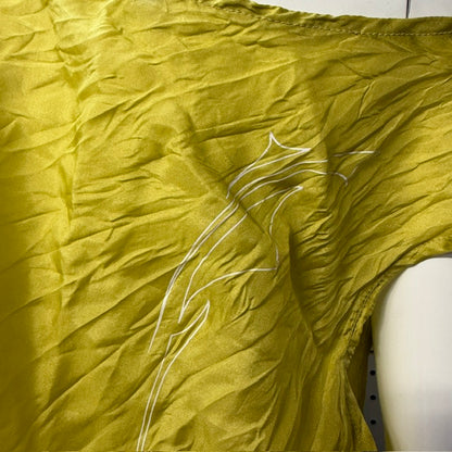 HUA / 100% silk tank / chartreuse / made in australia / 14 (3924008896468197627)