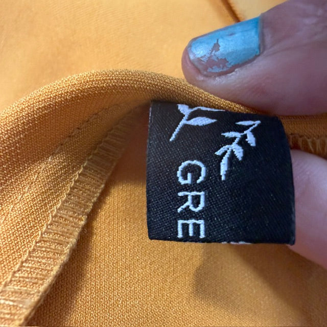 GREEN CLOU / yellow a line skirt / s (3924008925096348440)