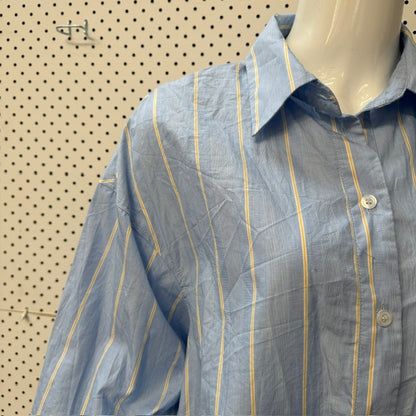 ZARA / blue button down shirt / s (3924008933851860632)