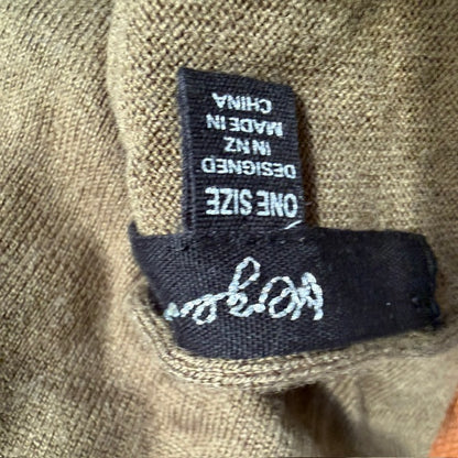 VERGE / cashmere wool poncho wrap / one size / green (3924008946715085109)