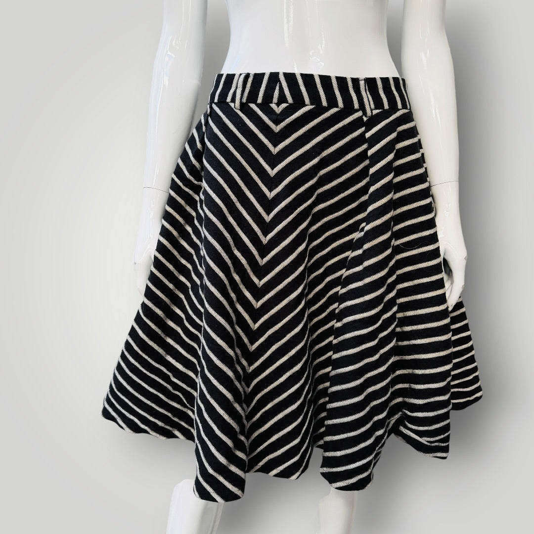 KATE SYLVESTER / flared skirt / m / made in nz (3924009038976633766)