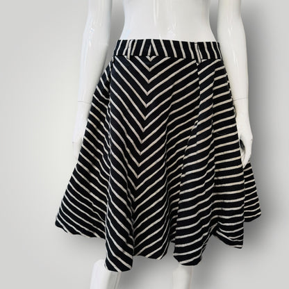 KATE SYLVESTER / flared skirt / m / made in nz (3924009038976633766)